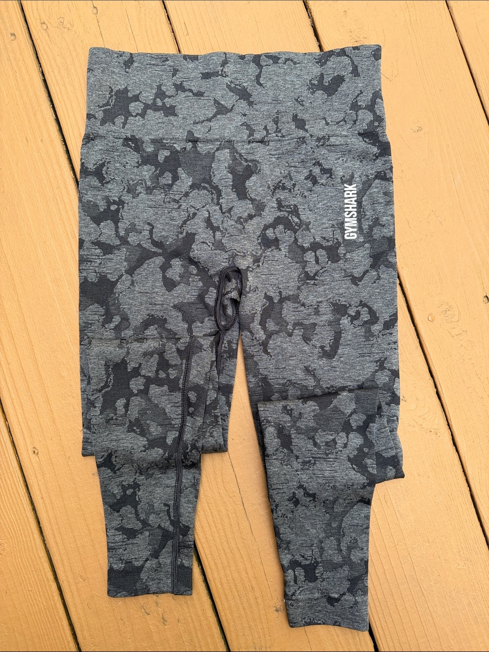 Gymshark Dark Gray Camo Seamless Leggings